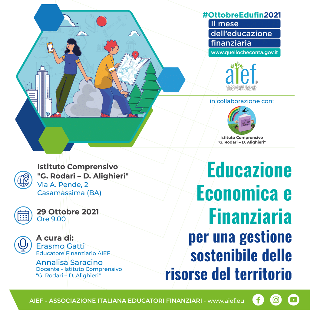 AIEF presente per l'OttobreEdufin il mese dell'educazione finanziaria con i suoi Educatori Finanziari