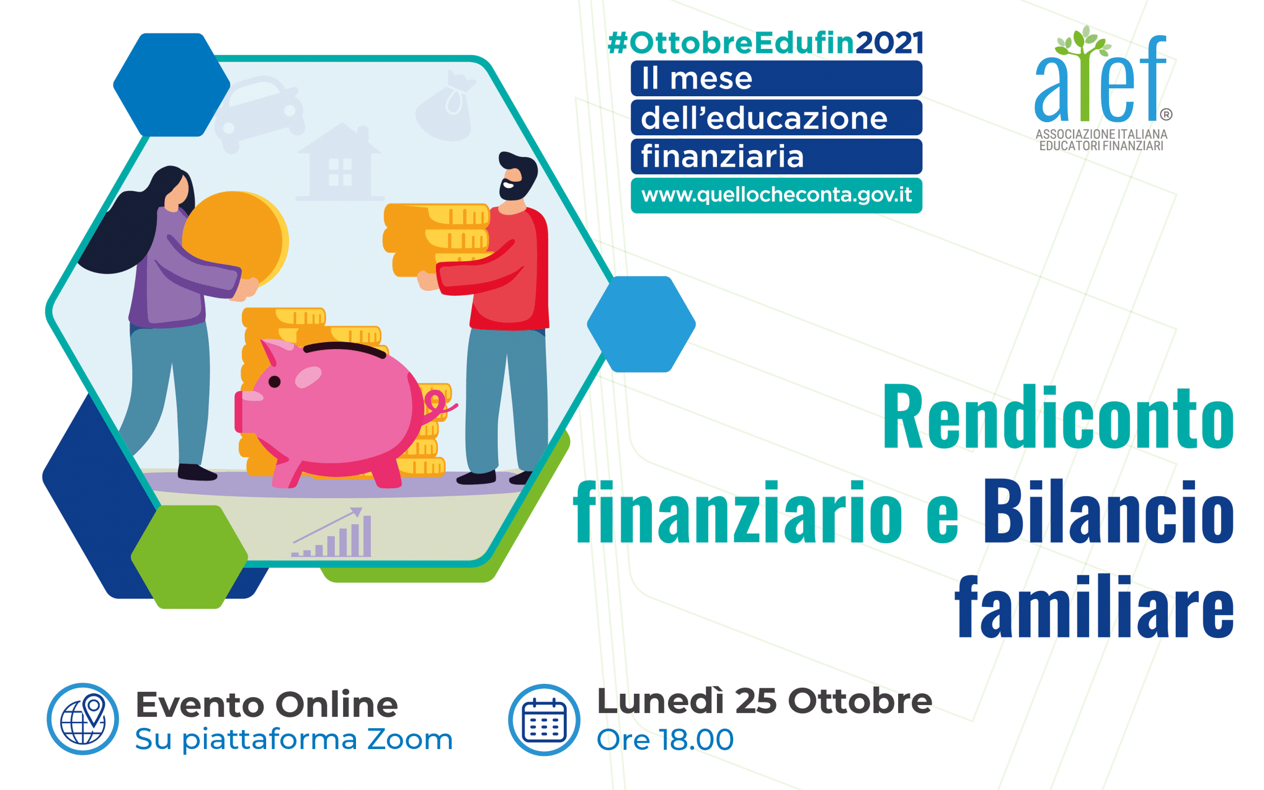 Rendiconto finanziario e Bilancio familiare — evento AIEF per l'Ottobre dell'Educazione Finanziaria 2021