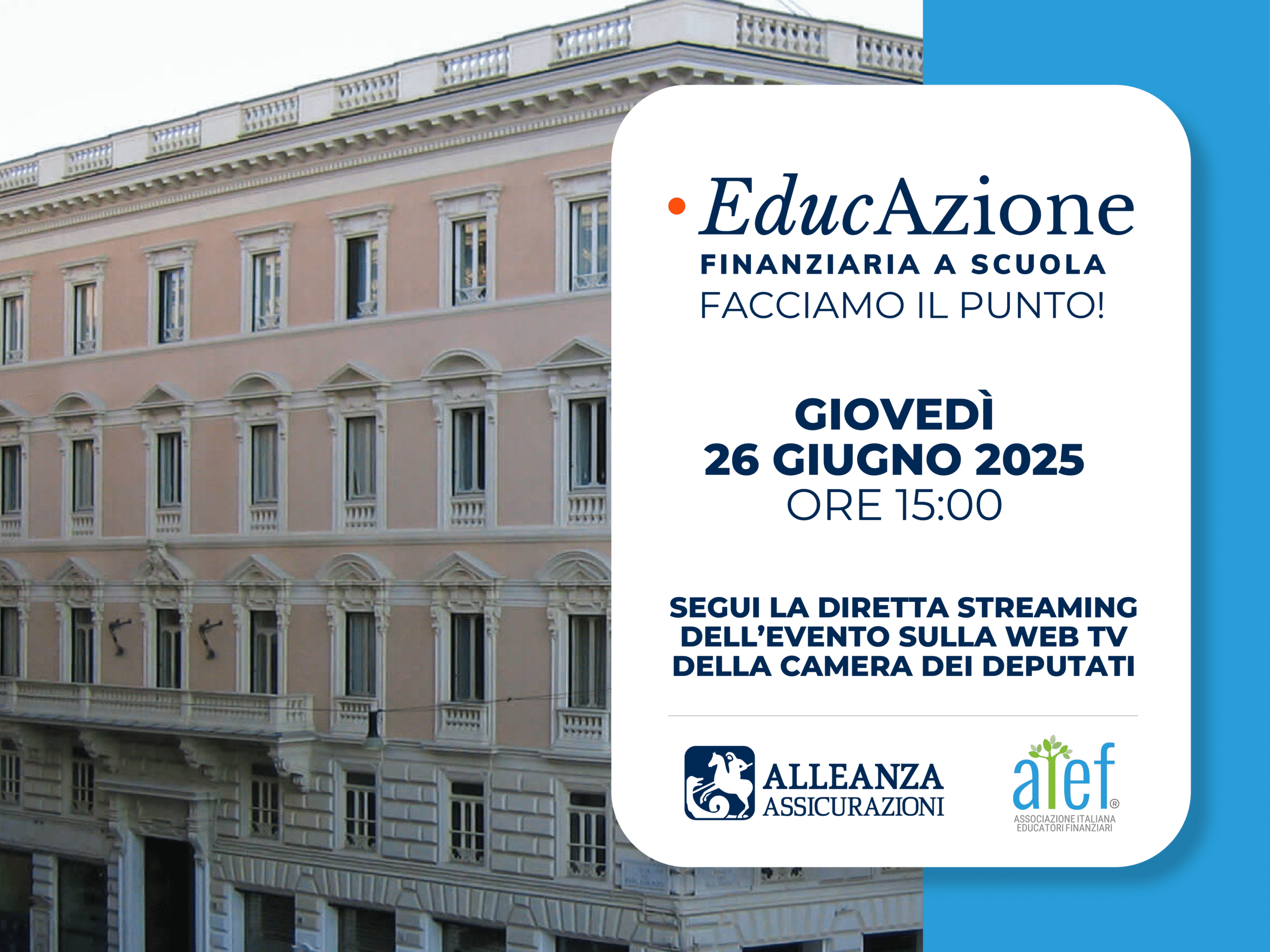 Presentazione dei risultati dell'Educazione Finanziaria a Scuola