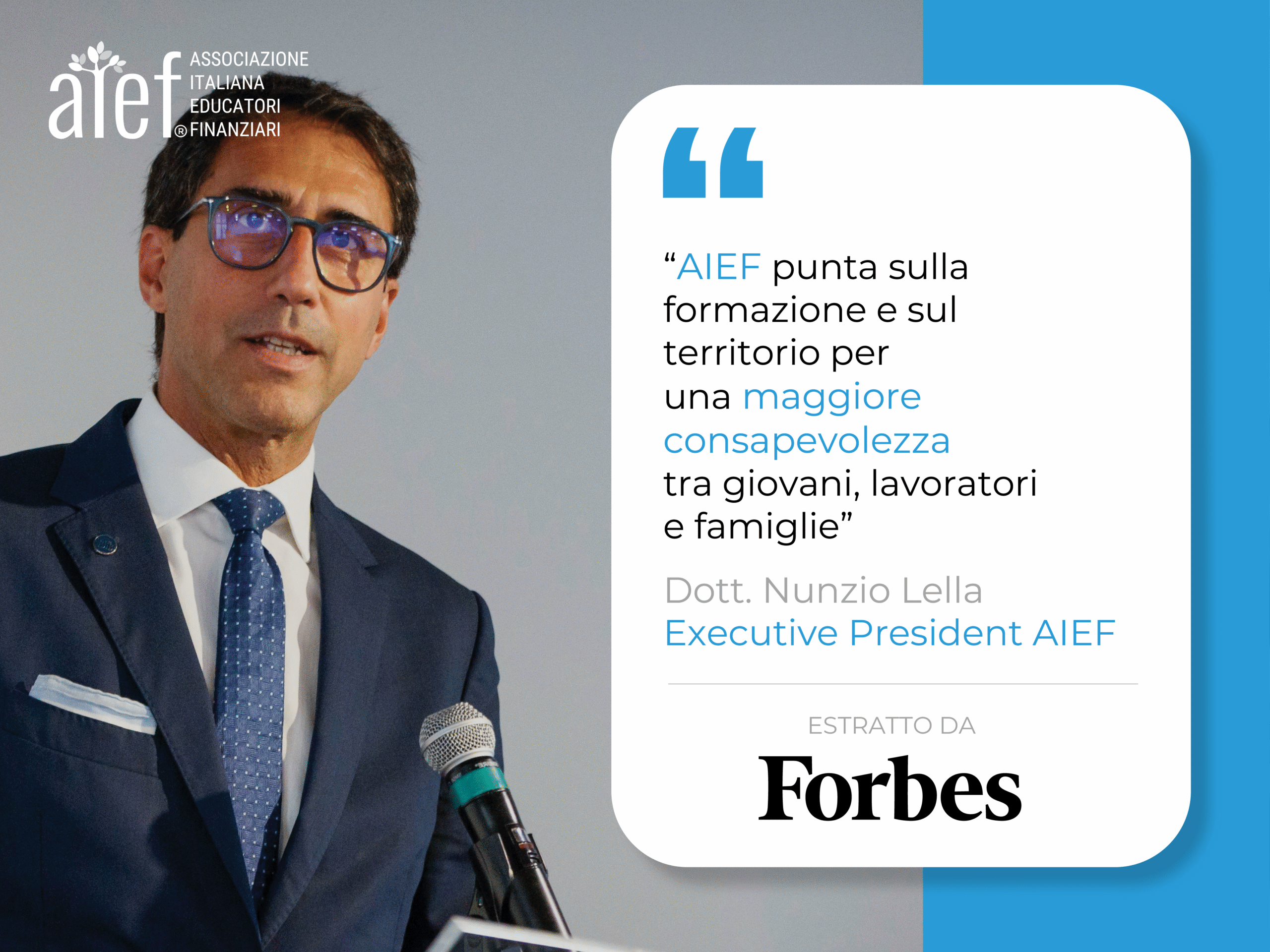 AIEF forma educatori finanziari per colmare il divario culturale in Italia, supportando scuole, comuni, aziende e nuove generazioni.